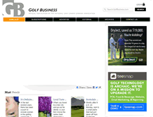 Tablet Screenshot of golfbusinessmagazine.com